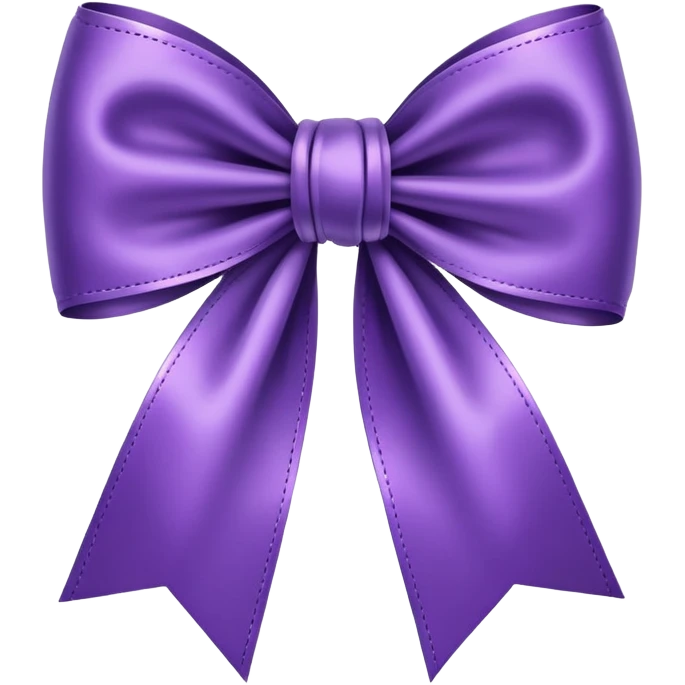 Purple bow emoji
