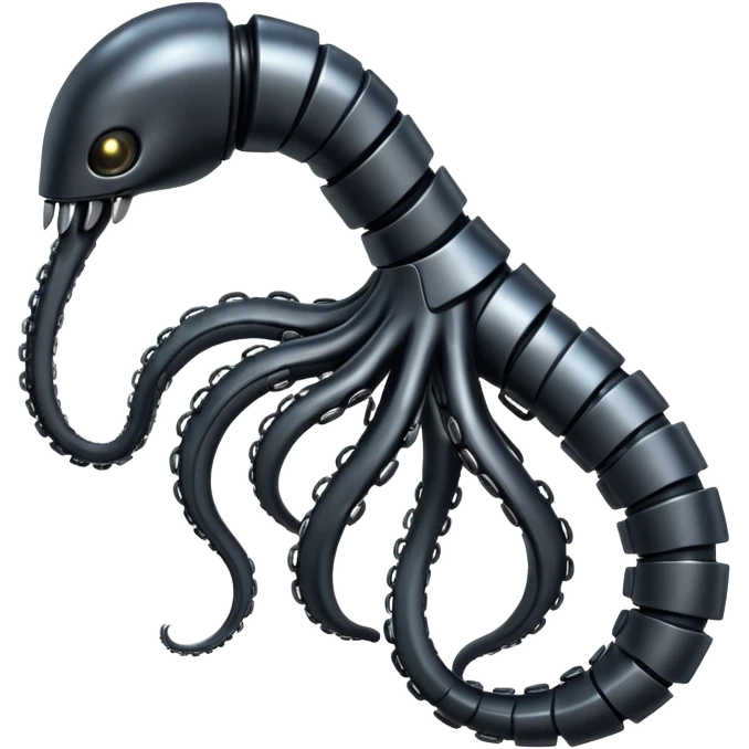 black robot tentacle arm emoji