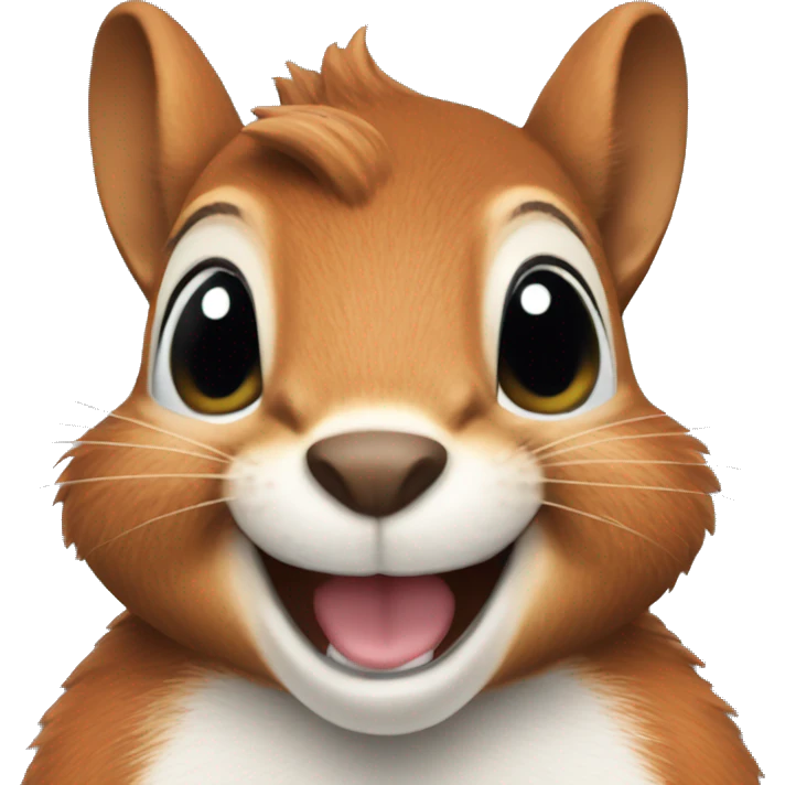 squirrel smiling emoji