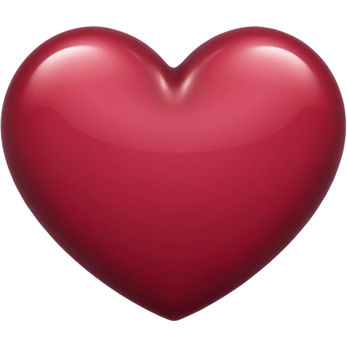 Corazón de color vinotinto emoji