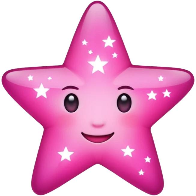 яркие розовые звезды сияние emoji