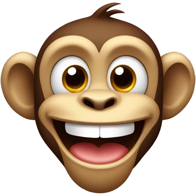 Happy monkey emoji