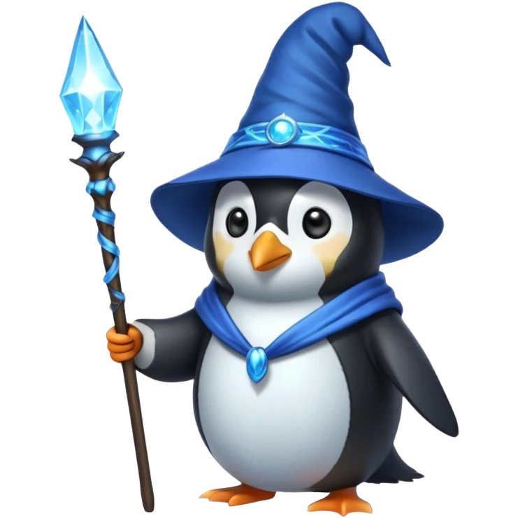 Penguin Wizard emoji