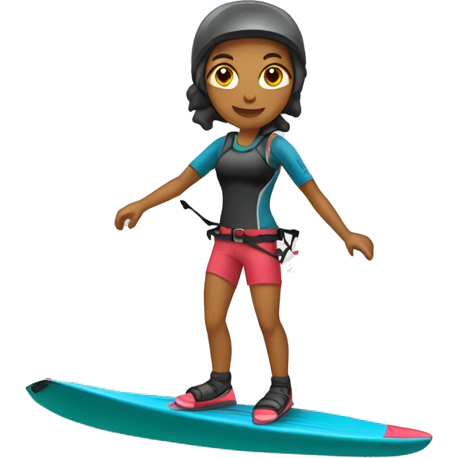 female kiteboarder emoji
