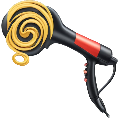 hair curling iron emoji