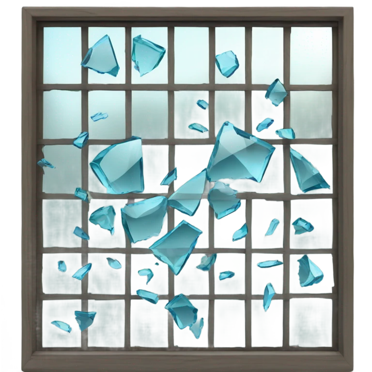 shattered window emoji