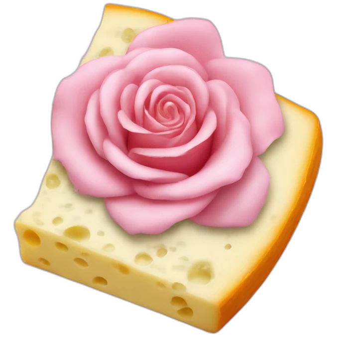Fromage rose emoji