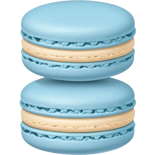 Completely Light blue macaron emoji
