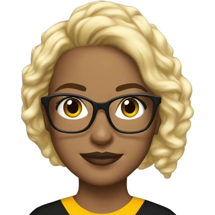 Steelers nfl girl blonde glasses emoji