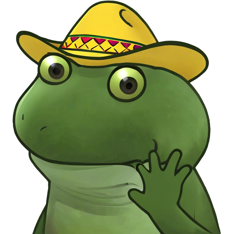 wearing a sombrero emoji