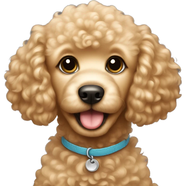 The golden poodle puppy emoji