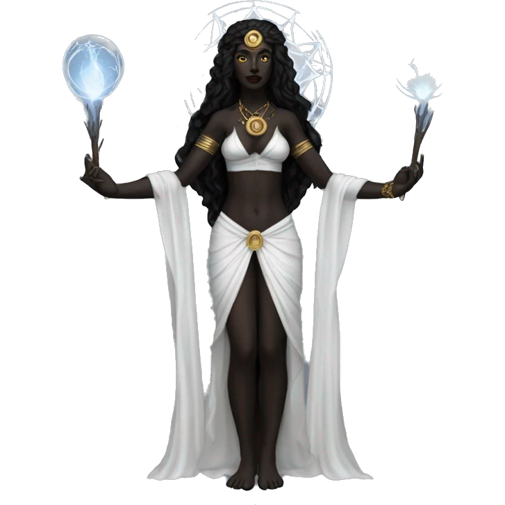 Hekate goddess of the night and magic- triple goddess black emoji