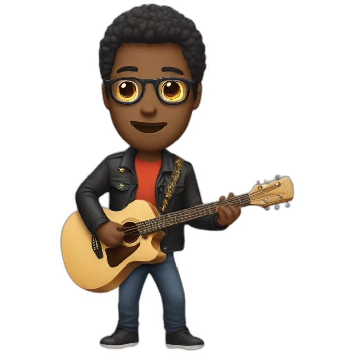 Victor Masondo playing guitar emoji