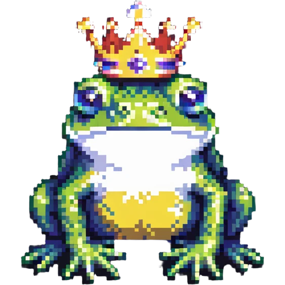 crowned frog emoji