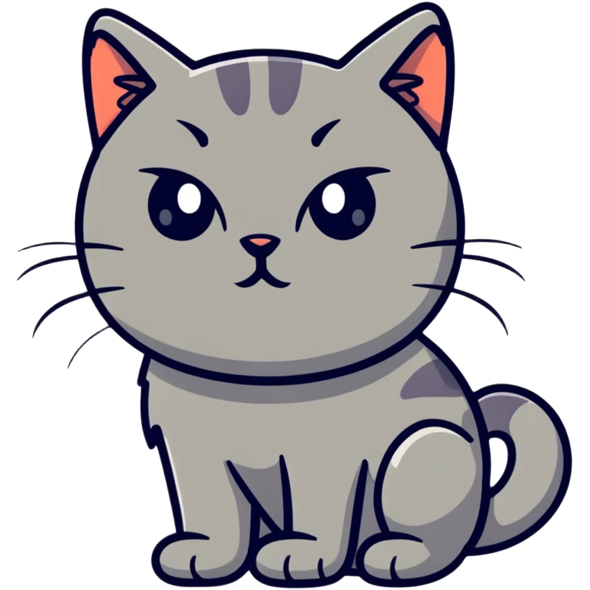 Overthinking cat emoji