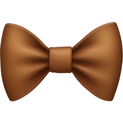 Brown bow emoji