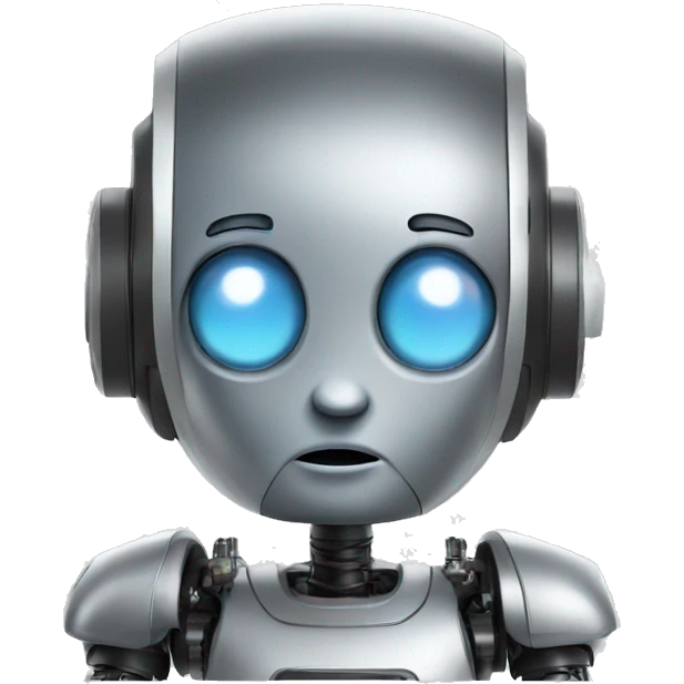 thinking AI robot emoji