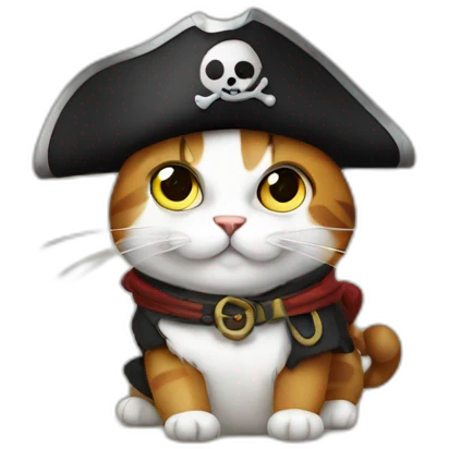 Pirate cat emoji