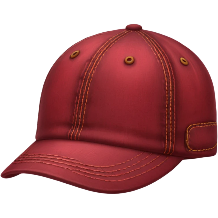 dark red denim cap emoji