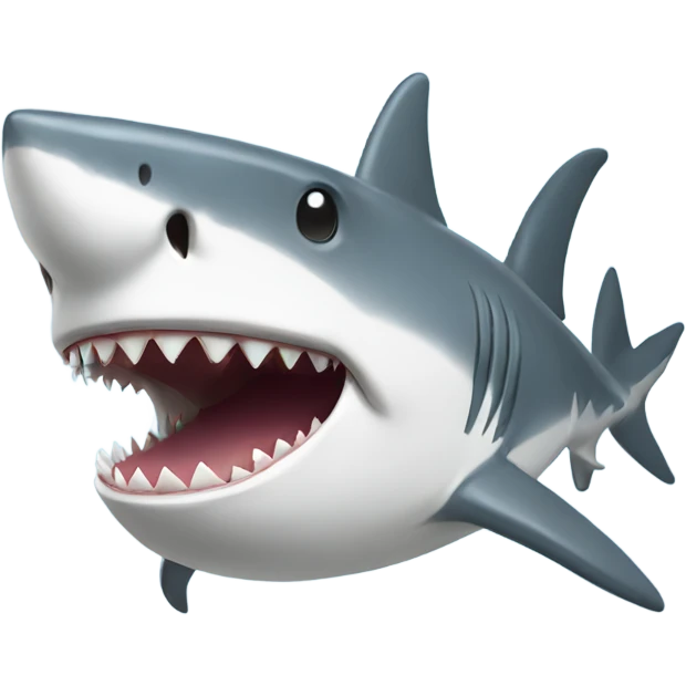 Shark with cap emoji