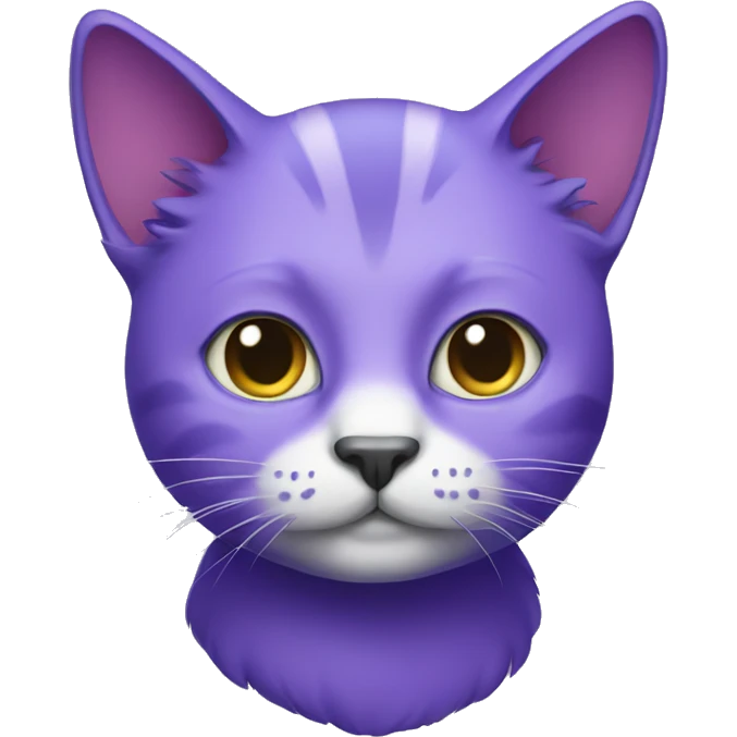 Purple cat emoji