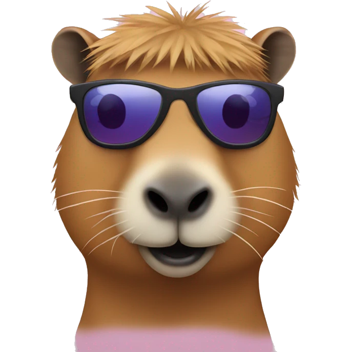 Capybara with sunglasses emoji