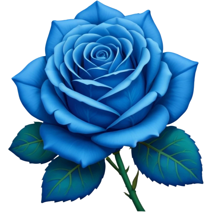 Blue rose  emoji
