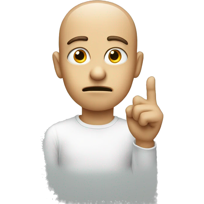 thinking face with finger on  emoji