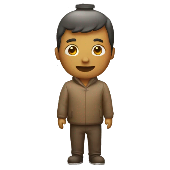 A bottle man emoji