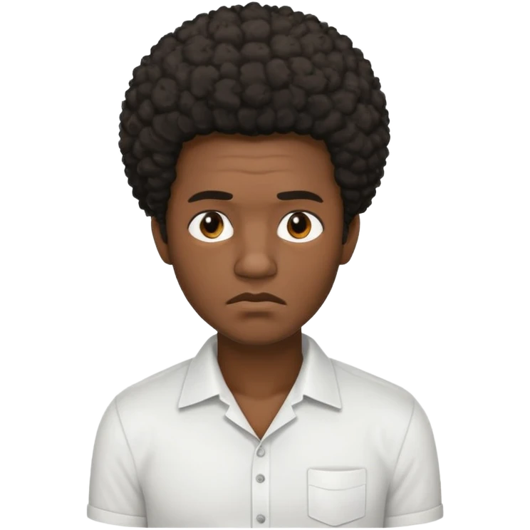 hombre afroamericano cansado   emoji