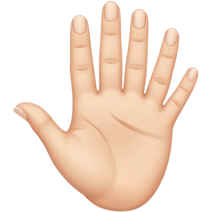 Little finger up and all the others are down with the thumb holding them. emoji