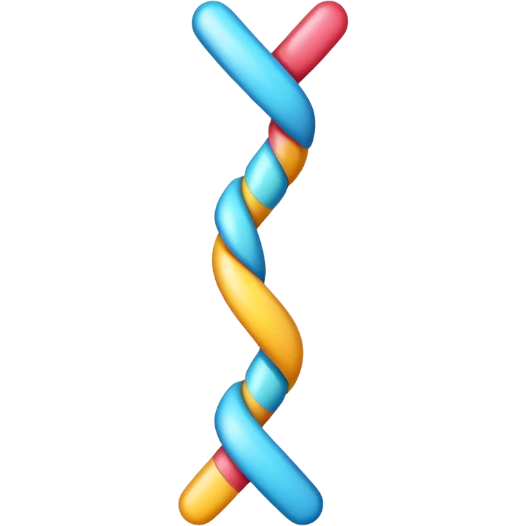 simple emoji of a chromosome emoji