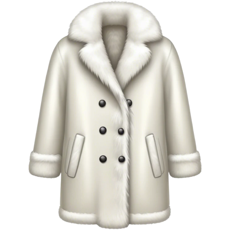 White fur coat emoji