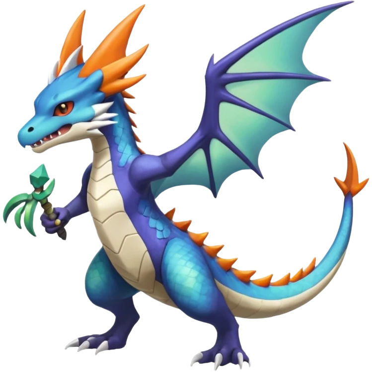 Shiny Noivern-Latios-Marowak-Salandit-Fakémon-hybrid-creature (full body)  emoji