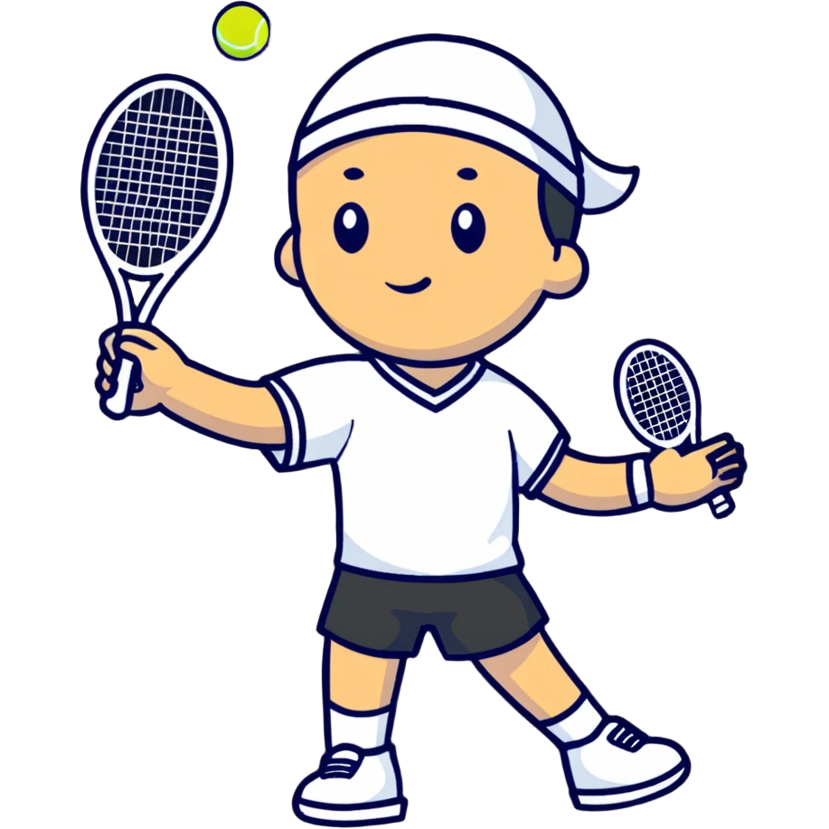 tennis player serving emoji