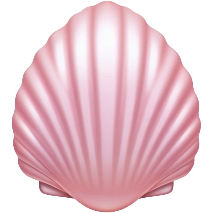 light pink shell with pearlescent sheen emoji