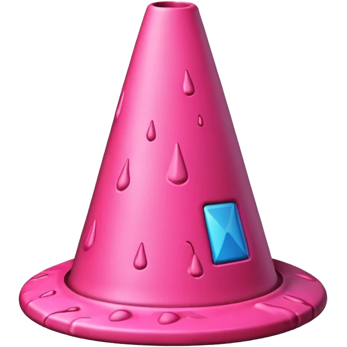 pink lava traffic cone emoji