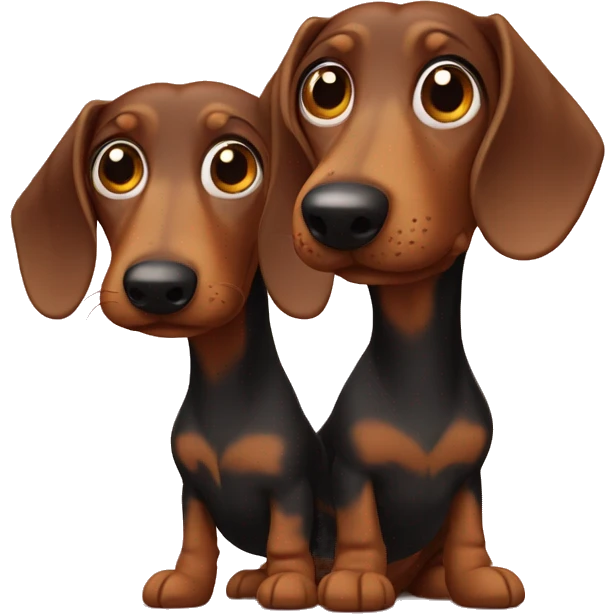 Two dachsnds emoji