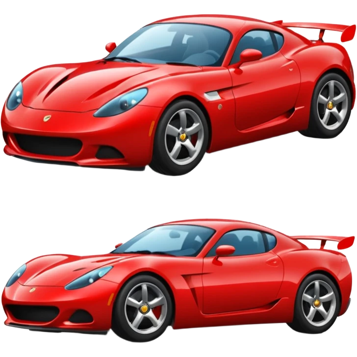 red sport car emoji