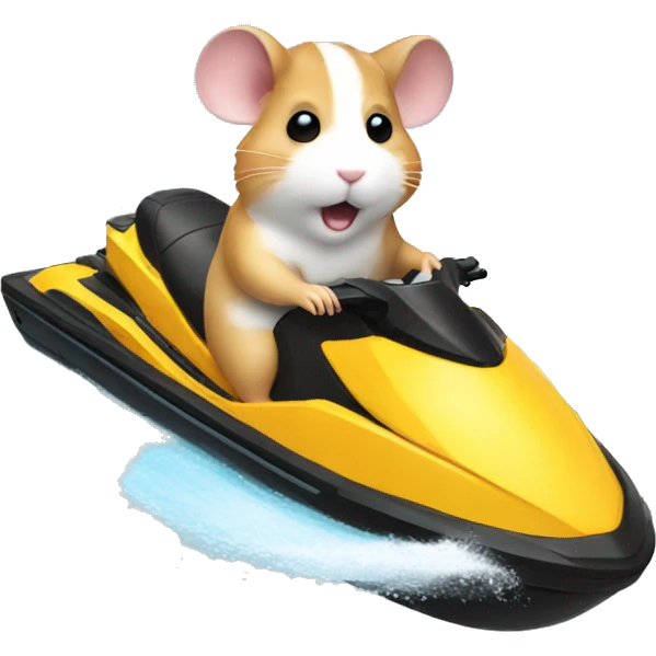 hamster on jetski emoji