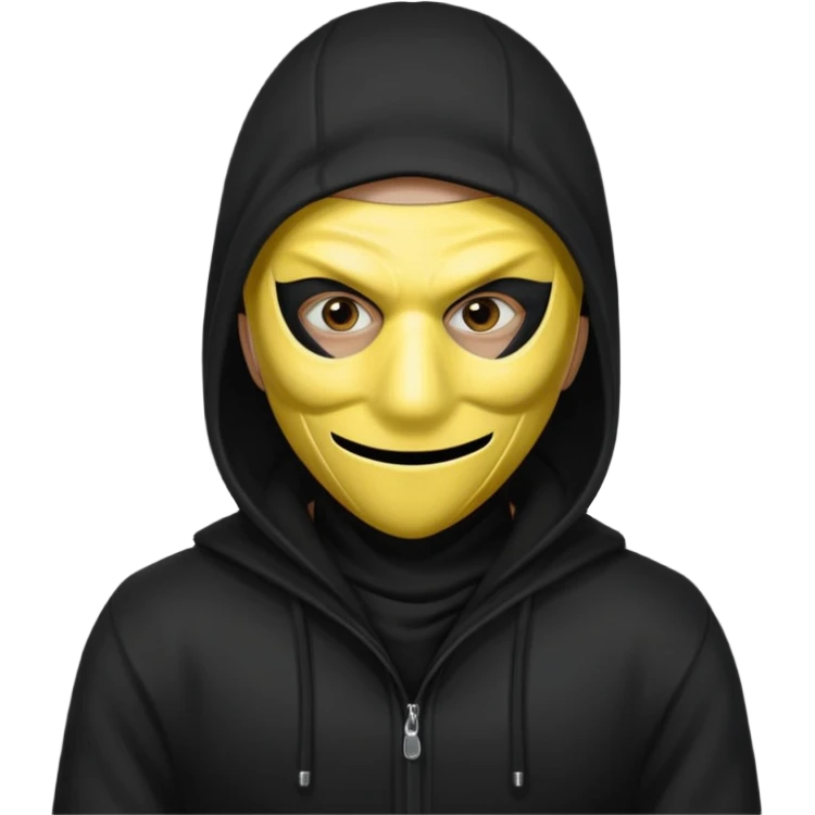 This is a robber with yellow skin emoji