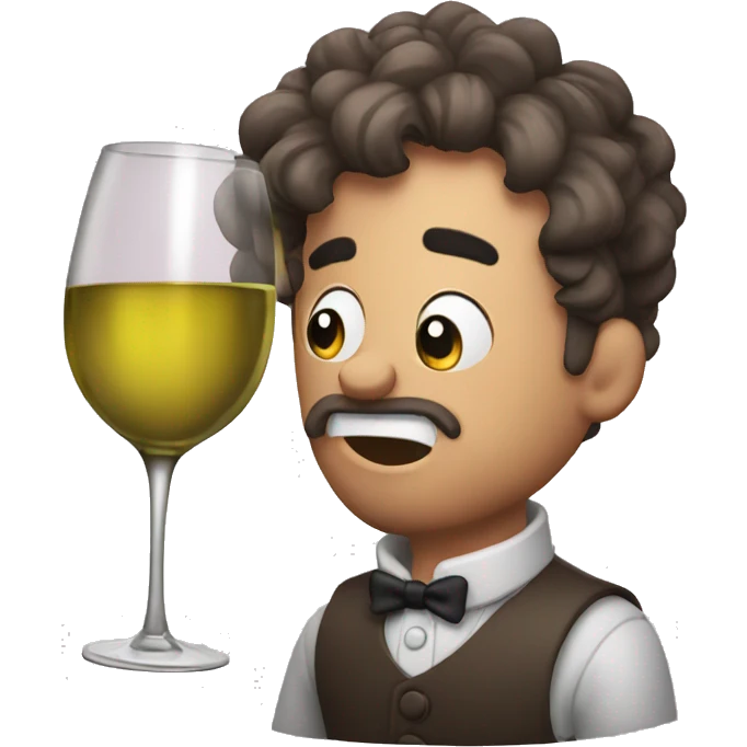 Whiny wine emoji