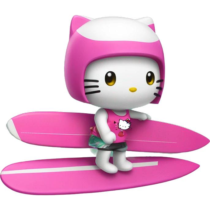 hello kitty surfer emoji