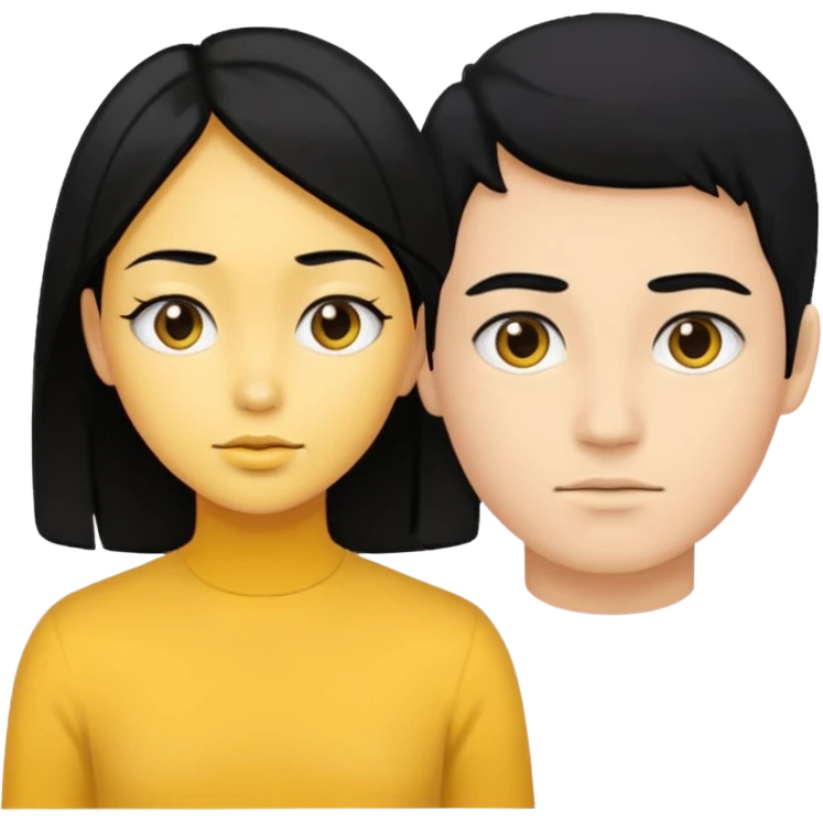 يموجي ينظر إلى يا مين  emoji