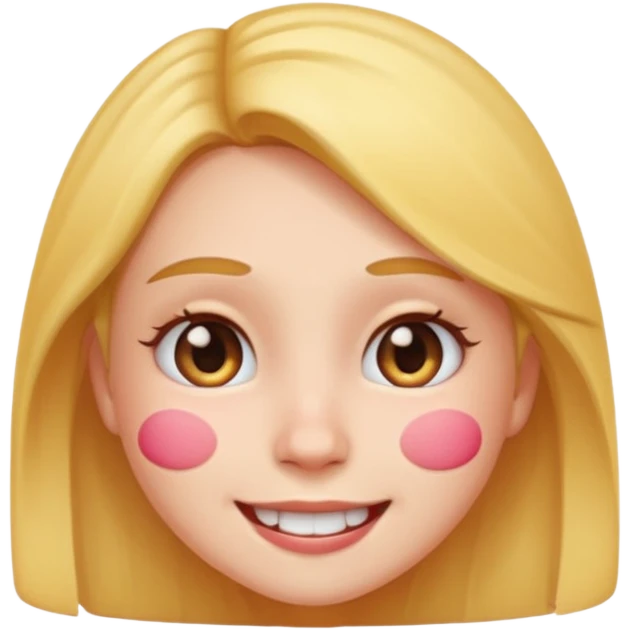 girl emoji with pimple emoji