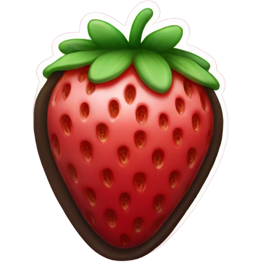Strawberry with chocolate  emoji