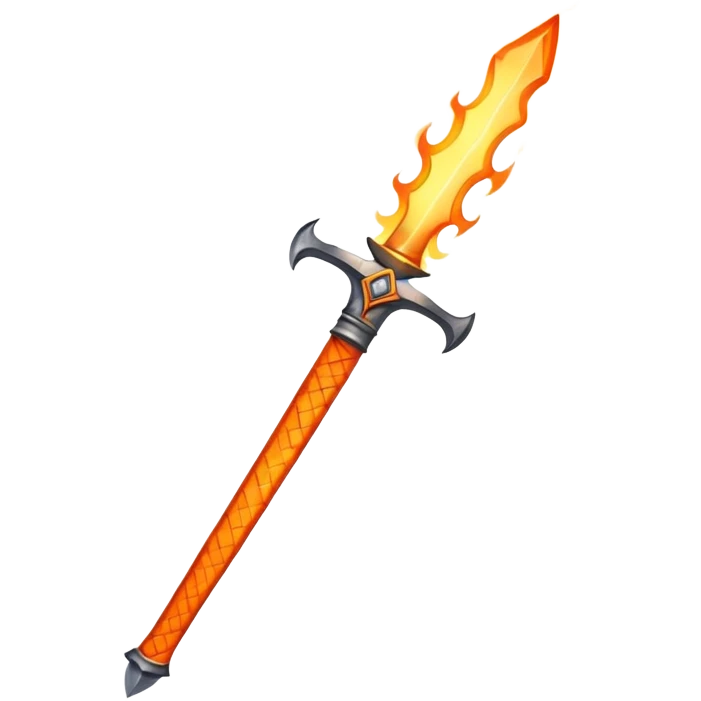 sword and flames emoji