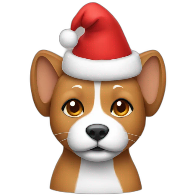 Pawmi with Christmas hat emoji