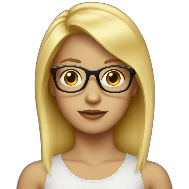 blonde-haired-girl-with-the-glases-What? emoji