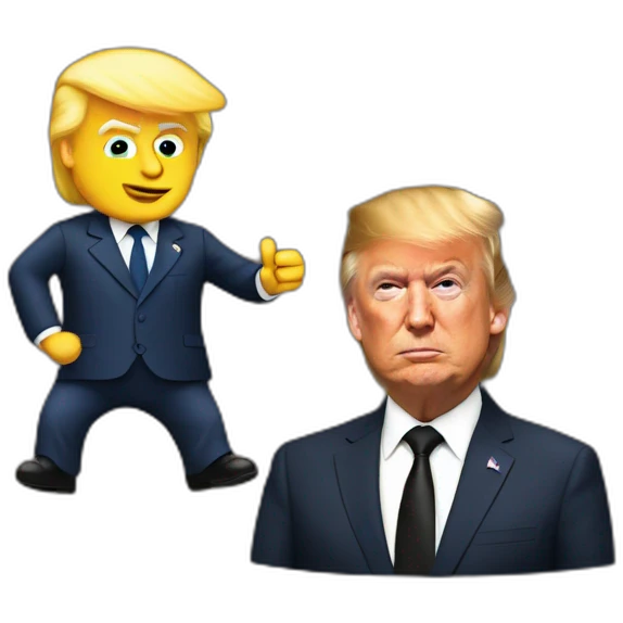 Trump et macron emoji